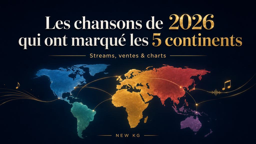 Afrique, Amériques, Europe, Asie, Océanie : retour sur les chansons sorties en 2026 qui ont marqué la planète, avec chiffres de streams, ventes et performances dans les charts.