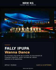 Fally Ipupa sur scène dans le clip Wanna Dance avant la sortie de XX Délirium
