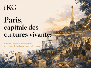 Paris capitale des cultures vivantes avec événements culturels, concerts, cinéma, food, expositions et cultures du monde pour l’agenda NEW KG juillet 2026.