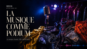 Micro vintage et vêtements de scène illustrant l’influence de la musique sur la mode en 2016.